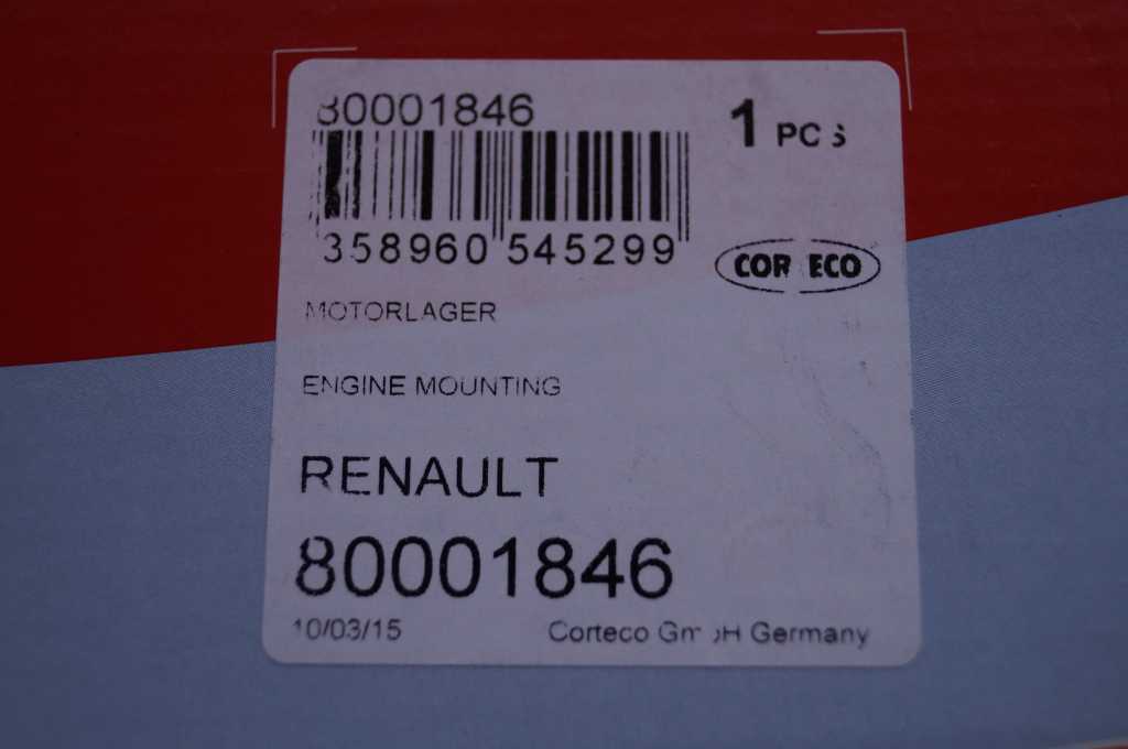 Подушка двигуна Renault Trafic 1,9dci Corteco нижня