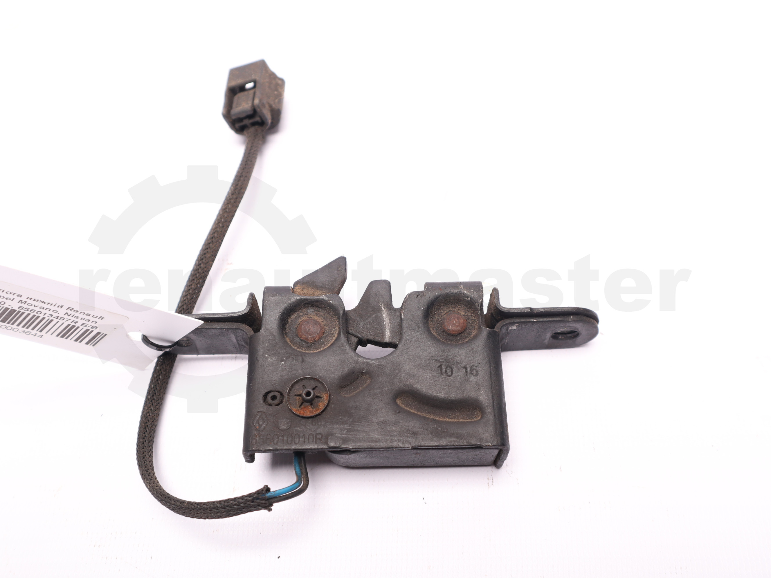 Замок капота нижній Renault Master (Opel Movano, Nissan NV400) 2010 -, 656013497R Б/В
