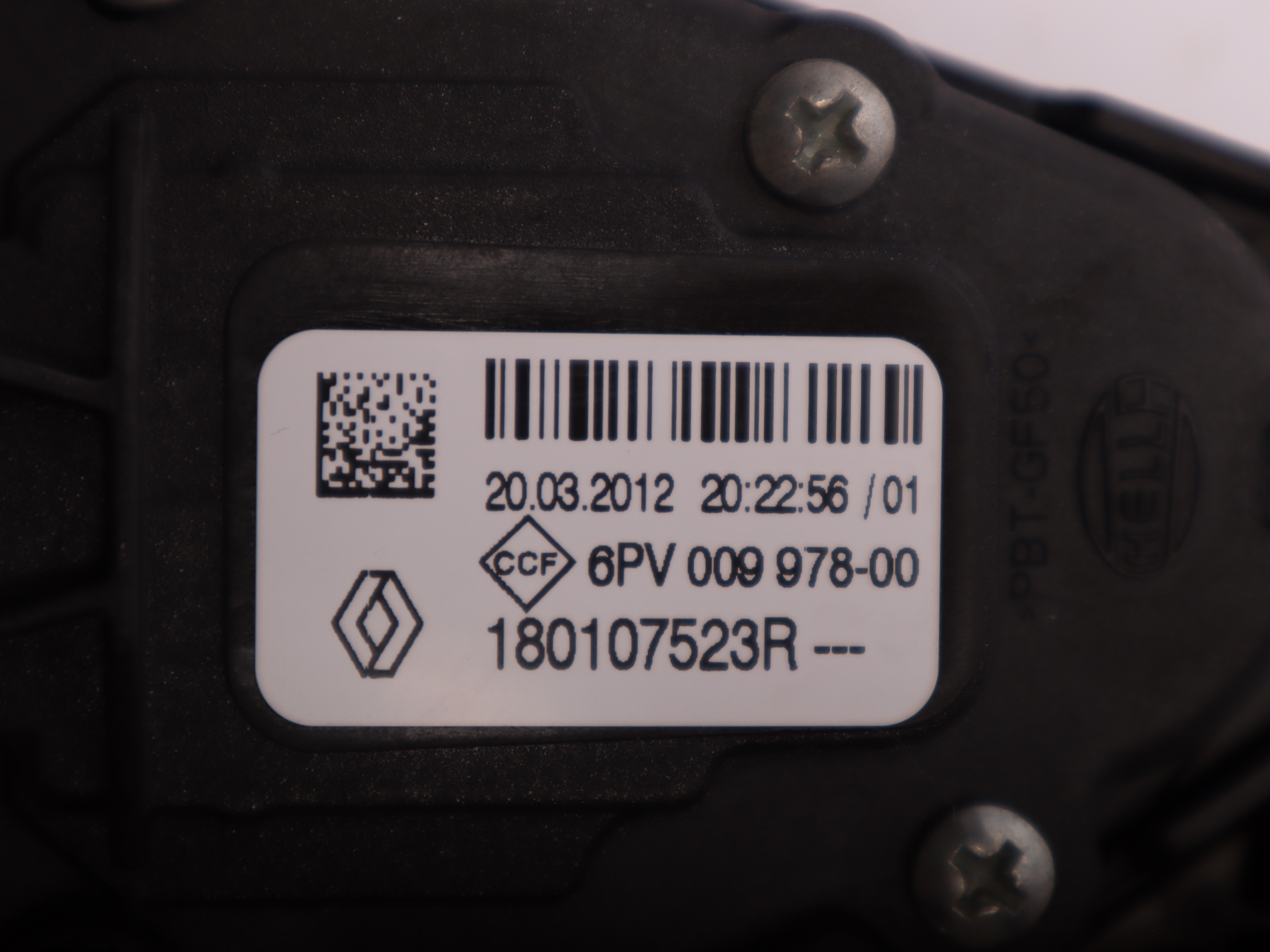 Педаль газу Renault Master (Opel Movano, Nissan NV400) 2010 -, 180107523R,8200672369 Б/В