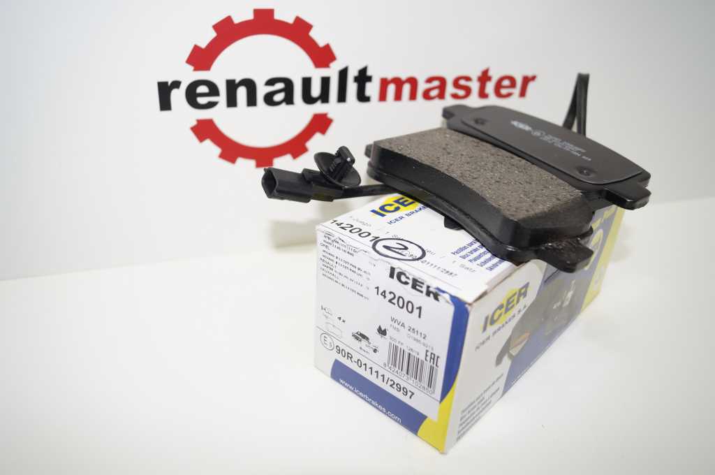 Гальмівні колодки задні Renault Master (Movano) 2011-, 142001 ICER