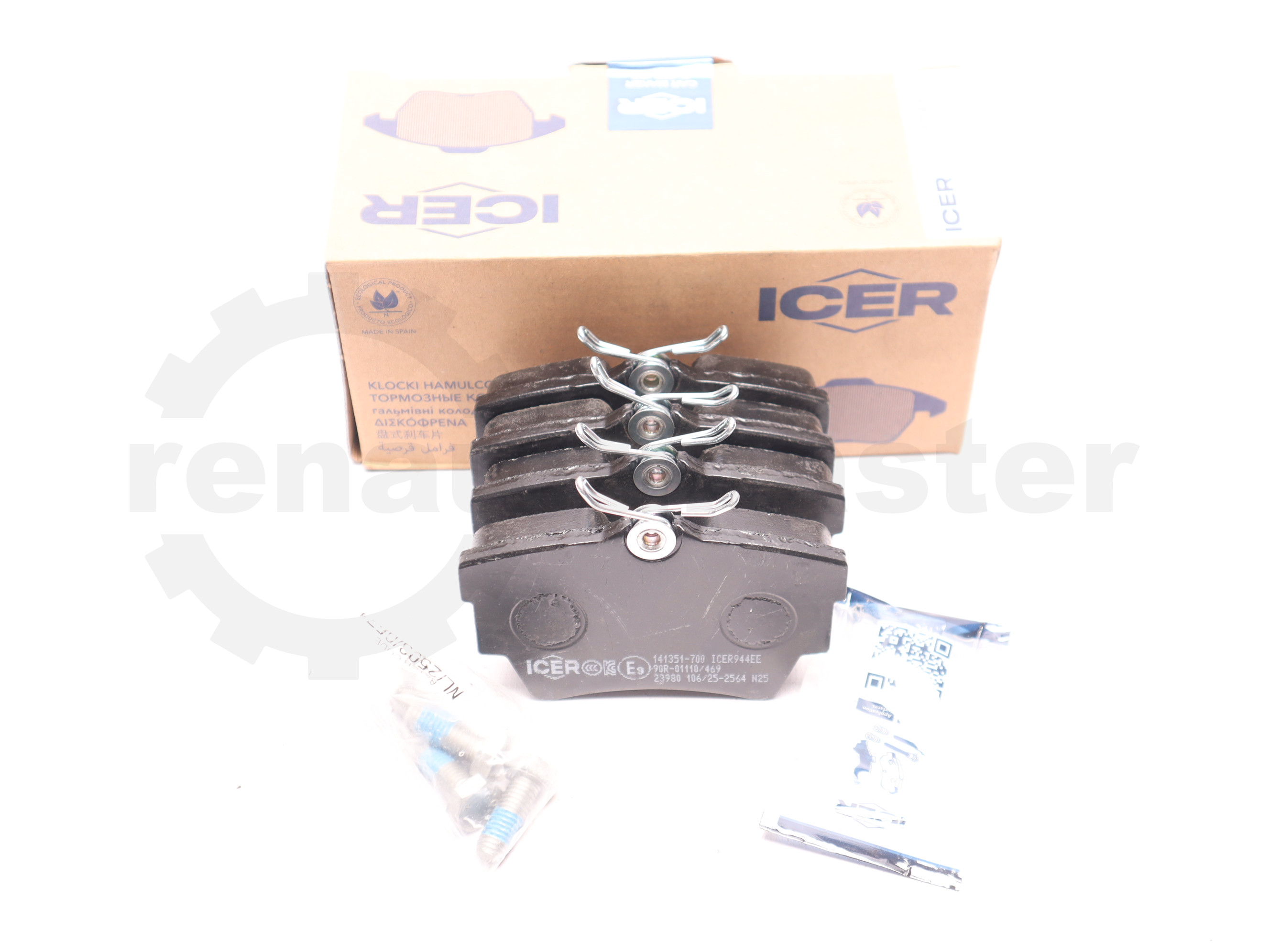 Колодки гальмівні задні Renault Trafic, 2001 - 141351-700 ICER