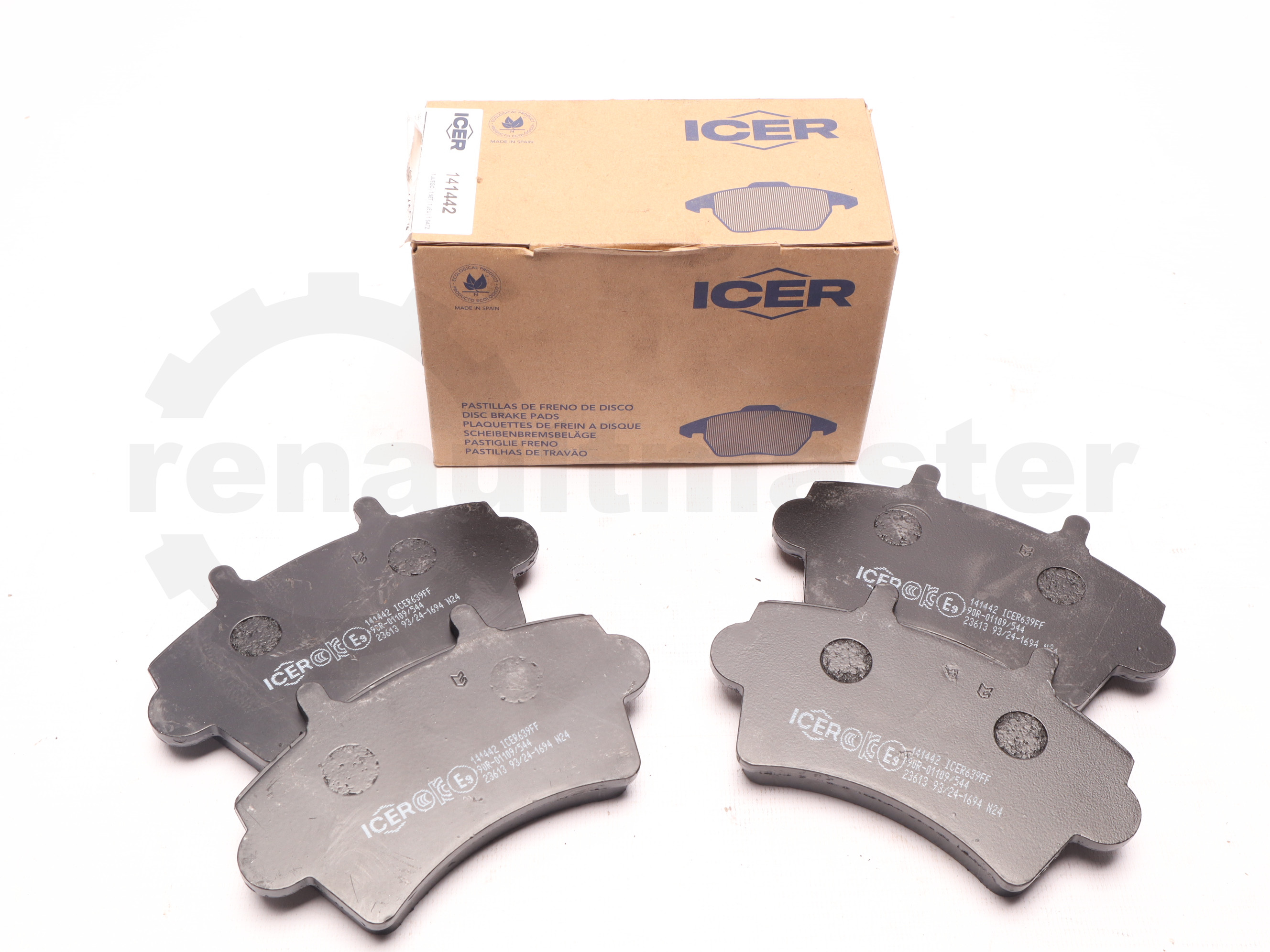 Гальмівні колодки передні Renault Master 98-R16 - 141442 ICER