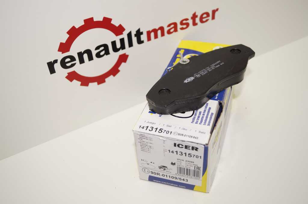 Колодки гальмівні передні Renault Trafic 2001-2015, 141315-701 ICER