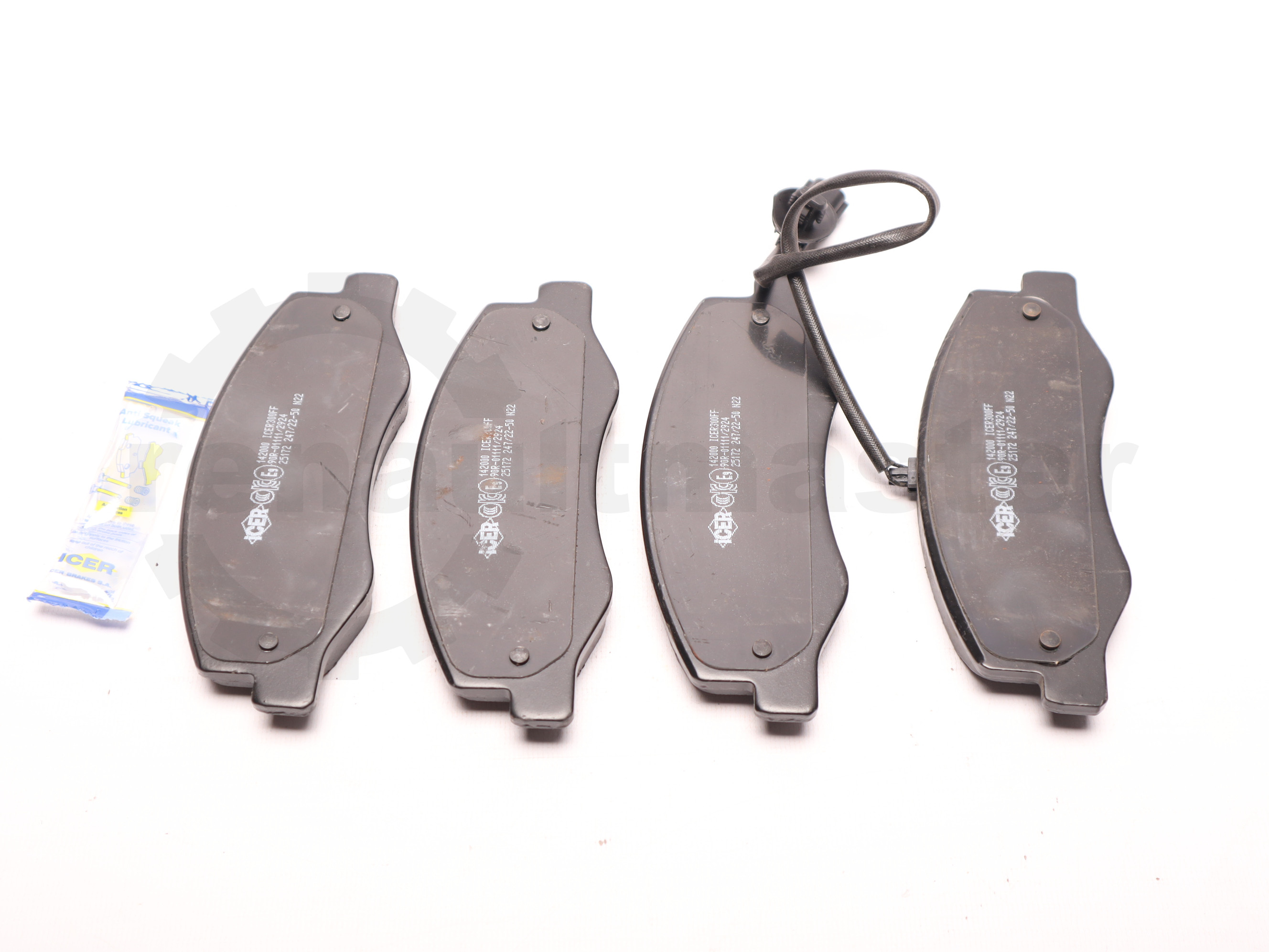 Колодки тормозні задні Renault Master, -2010 (спарка) 142000 ICER
