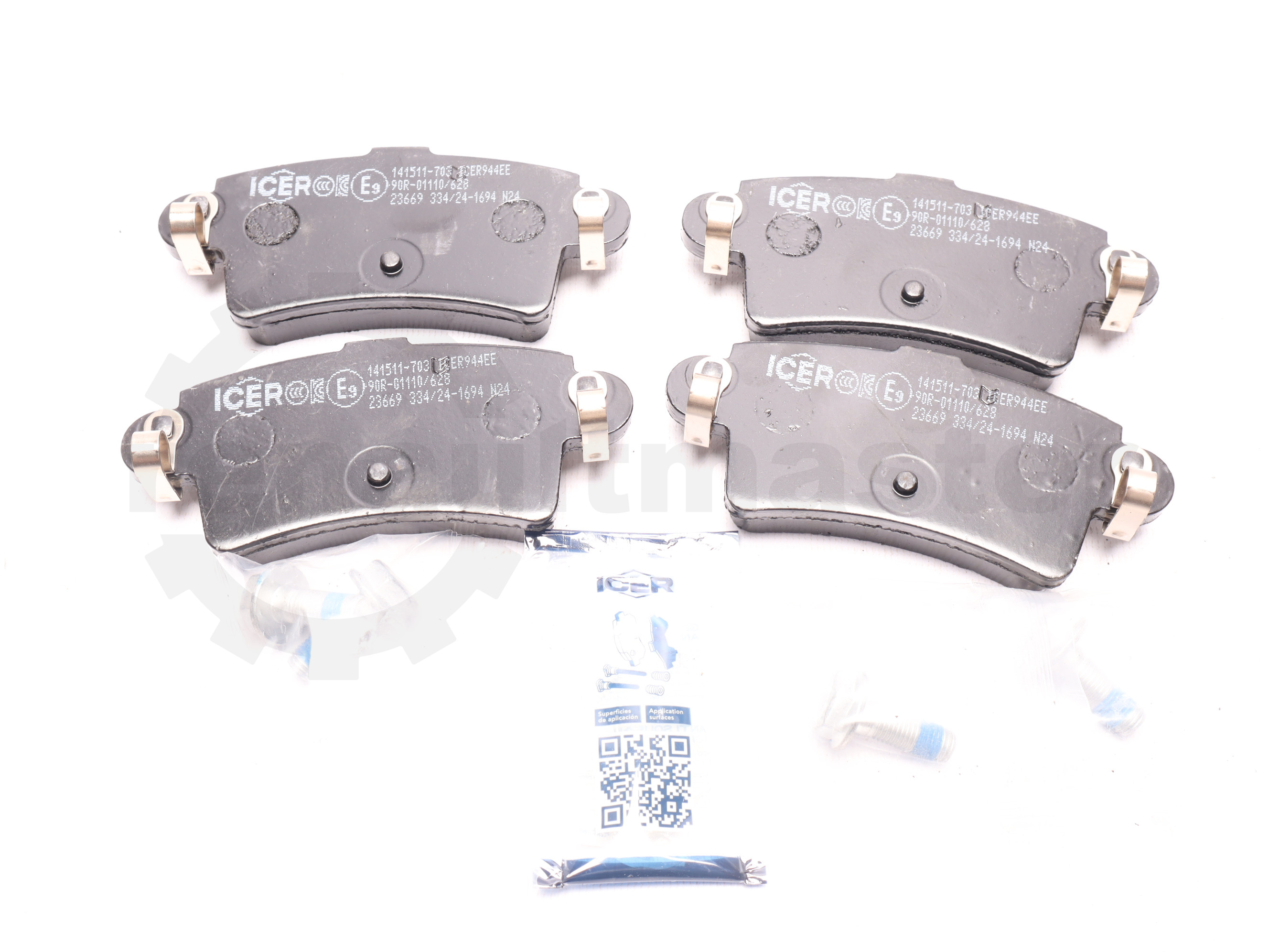 Гальмівні колодки задні Renault Master (Movano) 1998 - 141511-703 ICER