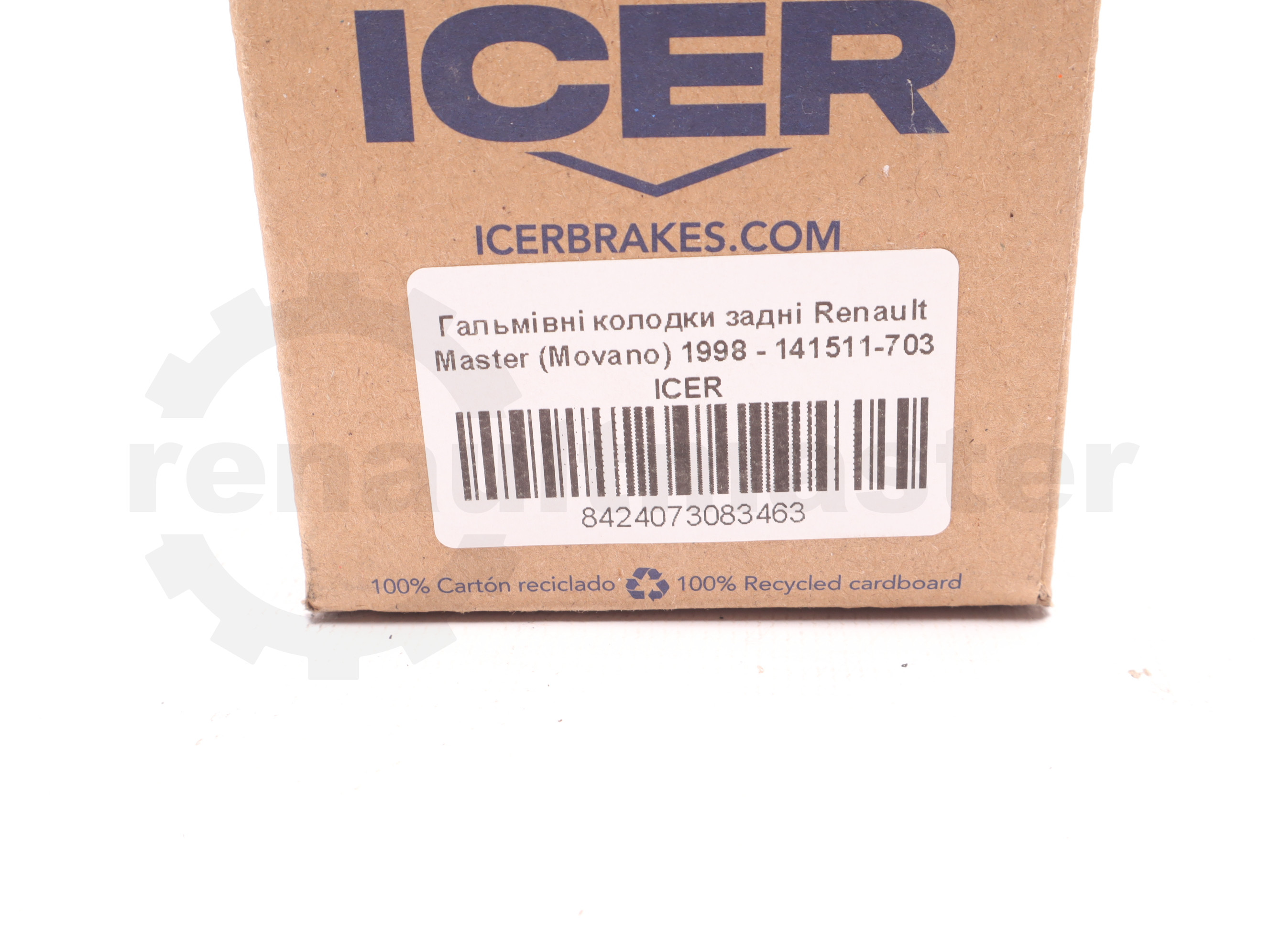 Гальмівні колодки задні Renault Master (Movano) 1998 - 141511-703 ICER