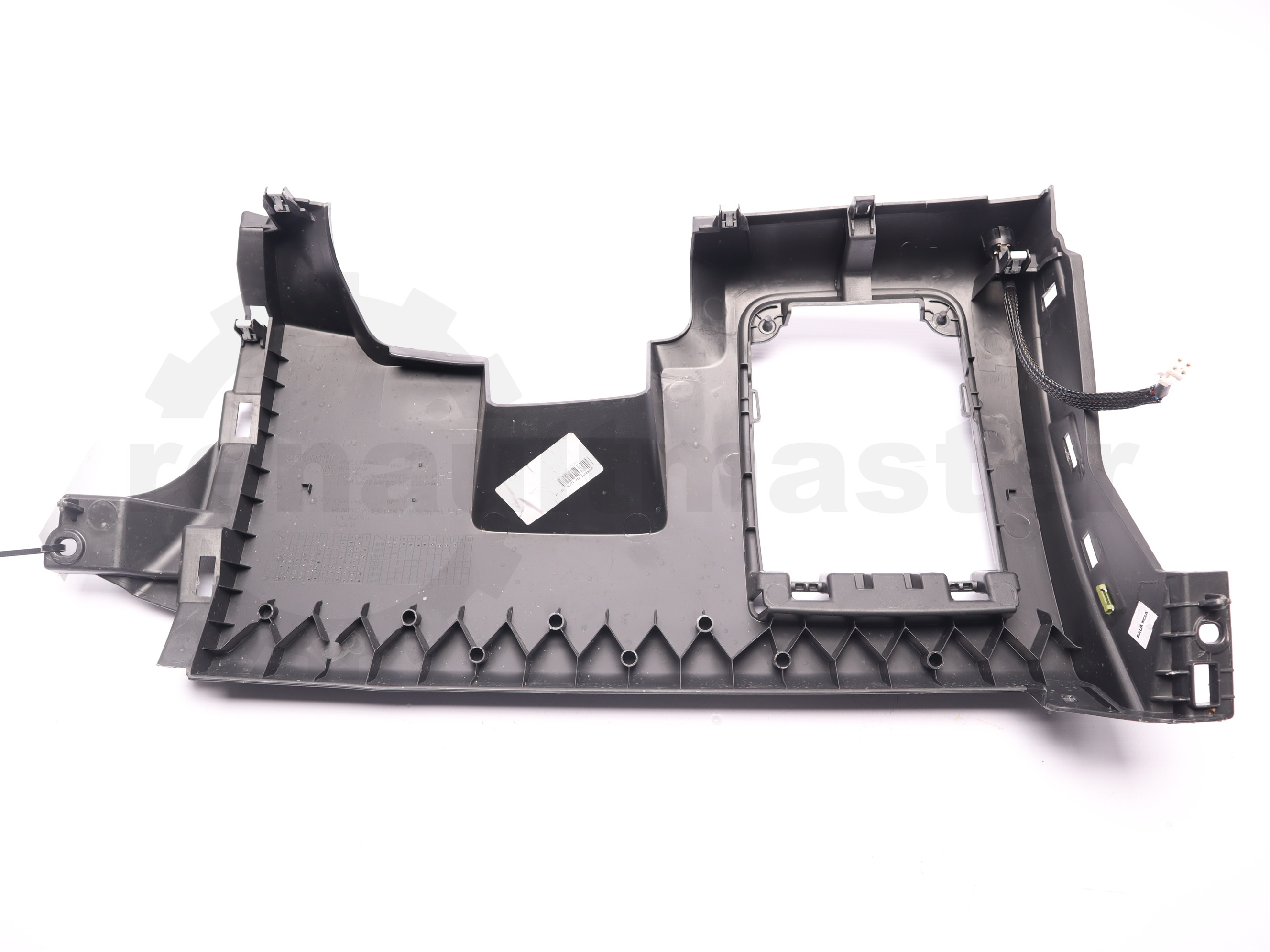 Елемент лівої нижньої частини центральної панелі з бардачком Renault Trafic (Opel Vivaro, Nissan NV300) 2014 -, 689219800R Б/В