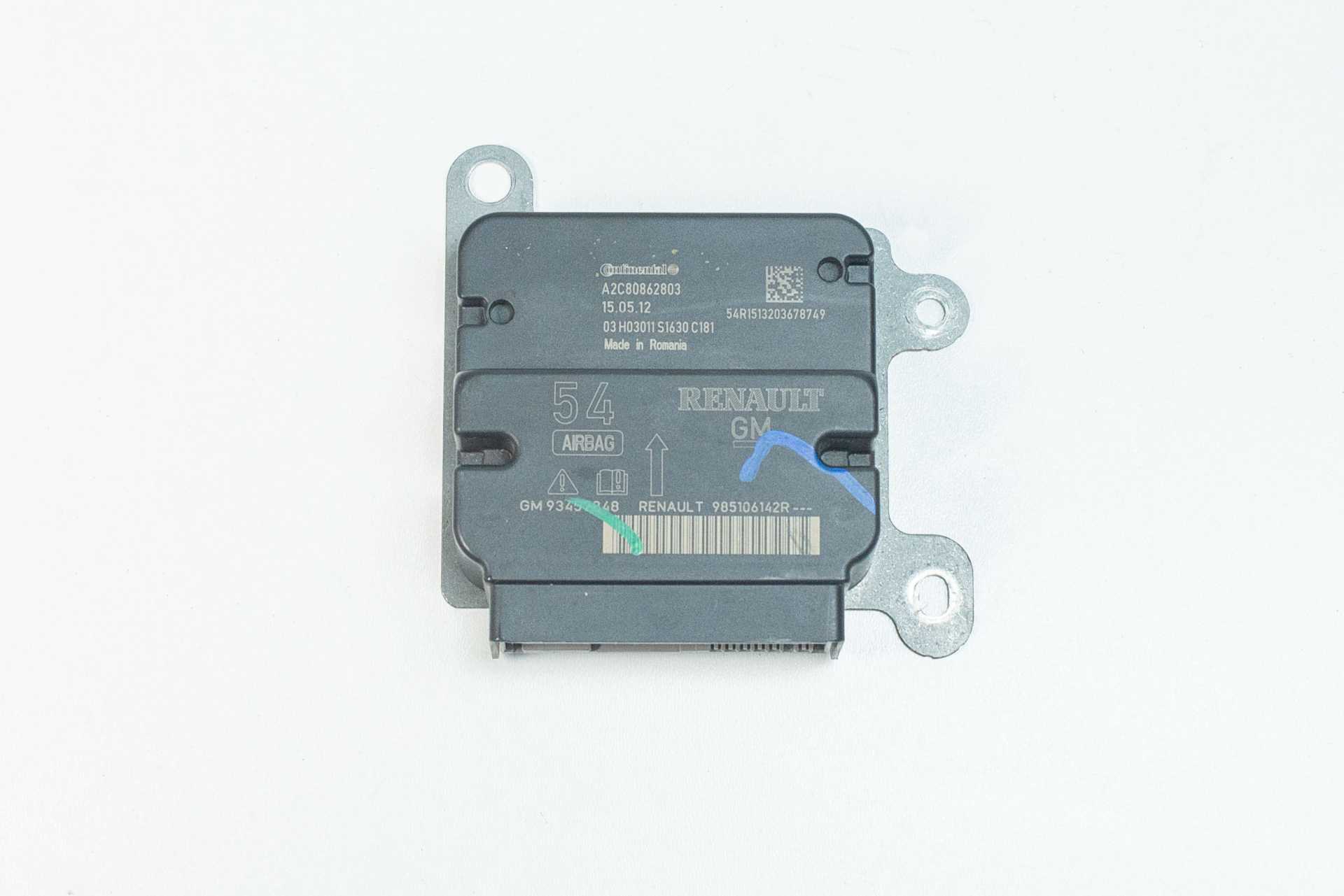 Електронний блок подушок безпеки Master/Trafic (Opel Movano/Vivaro, Nissan NV400/NV300) 2014 -, 985106142R Б/В