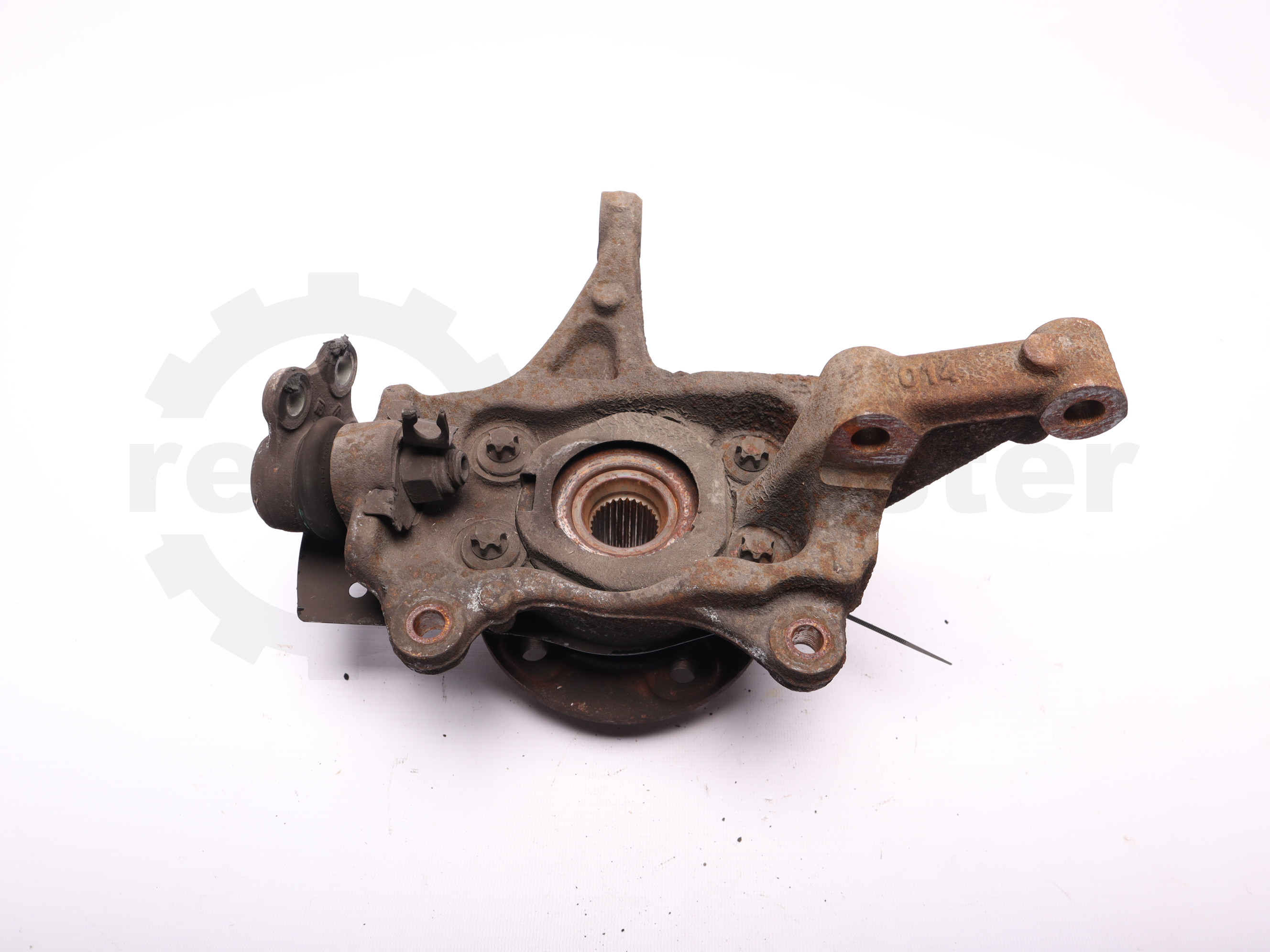 Ступиця передня ліва в зборі з кулаком Renault Trafic (Opel Vivaro, Nissan NV300) 2014 -, 400155466R Б/В