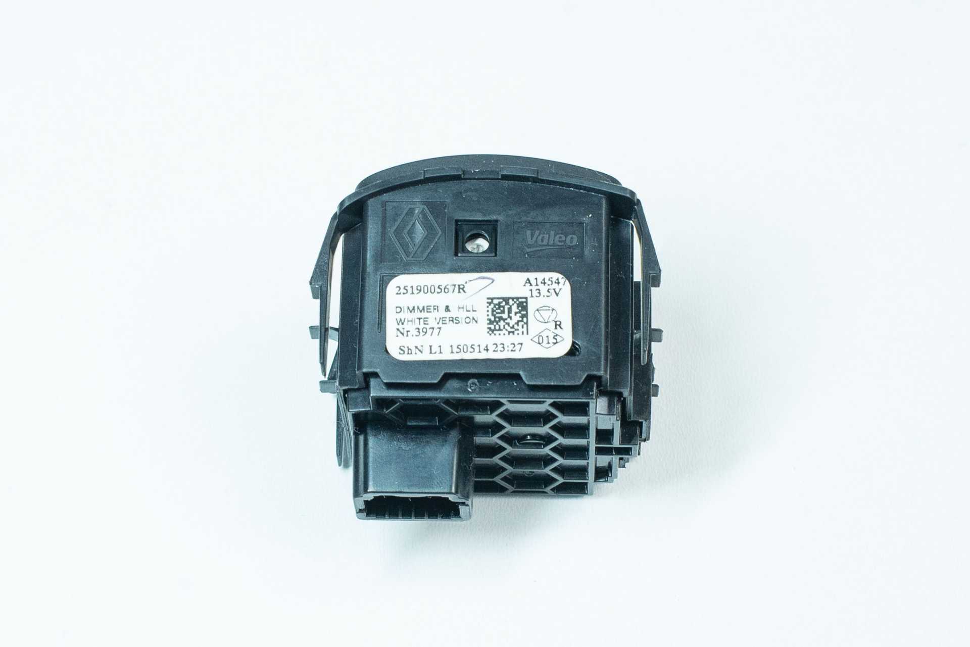 Регулятор коректора фар в салоні Renault Trafic (Opel Vivaro, Nissan NV300) 2014 -, 251900567R Б/В