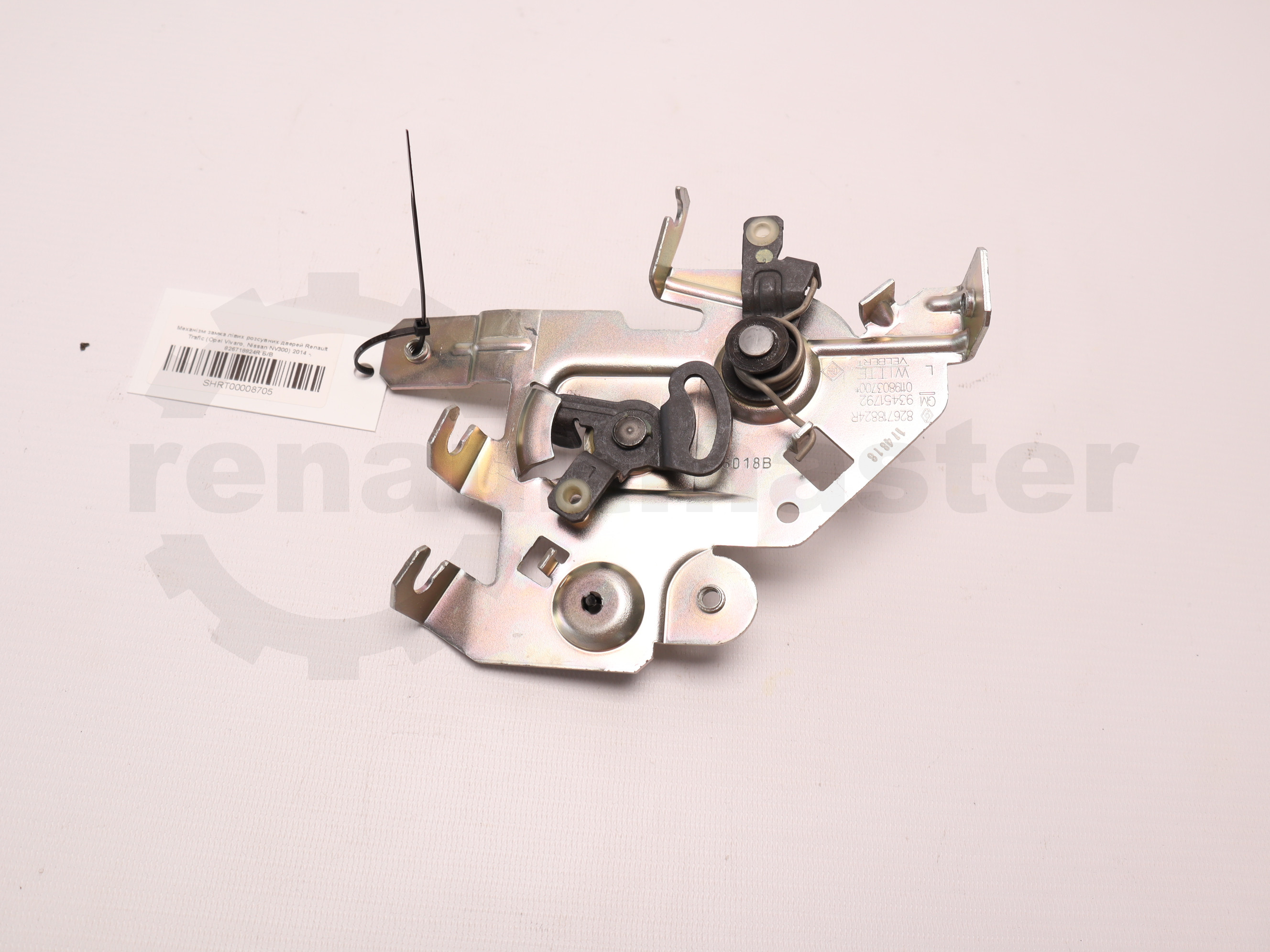 Механізм замка лівих розсувних дверей Renault Trafic (Opel Vivaro, Nissan NV300) 2014 -, 826718824R Б/В