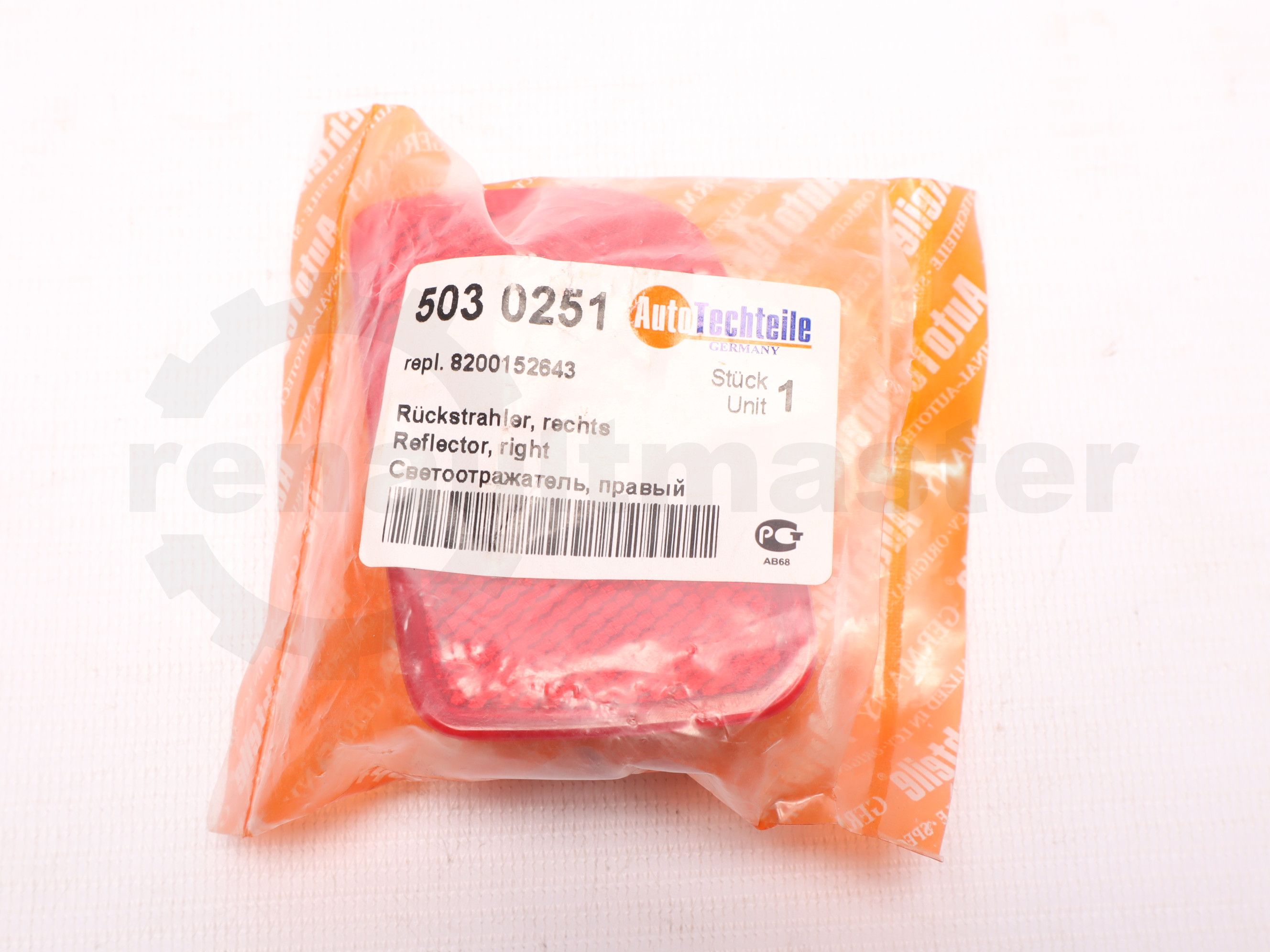 Світловідбивач задній правий Renault Master 10 - 503 0251 AUTOTECHTEILE