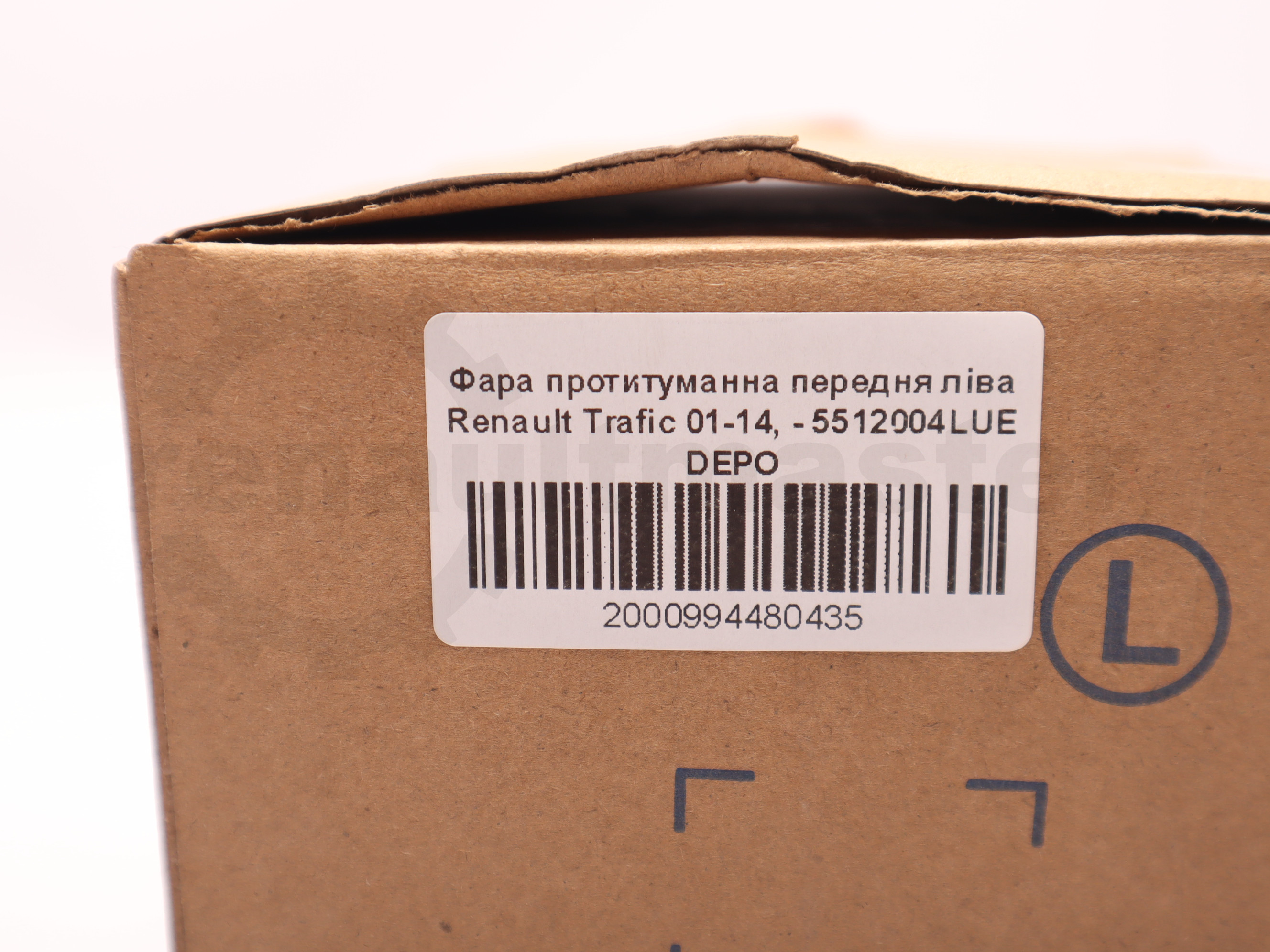 Фара протитуманна передня ліва Renault Trafic 01-14, - 5512004LUE DEPO