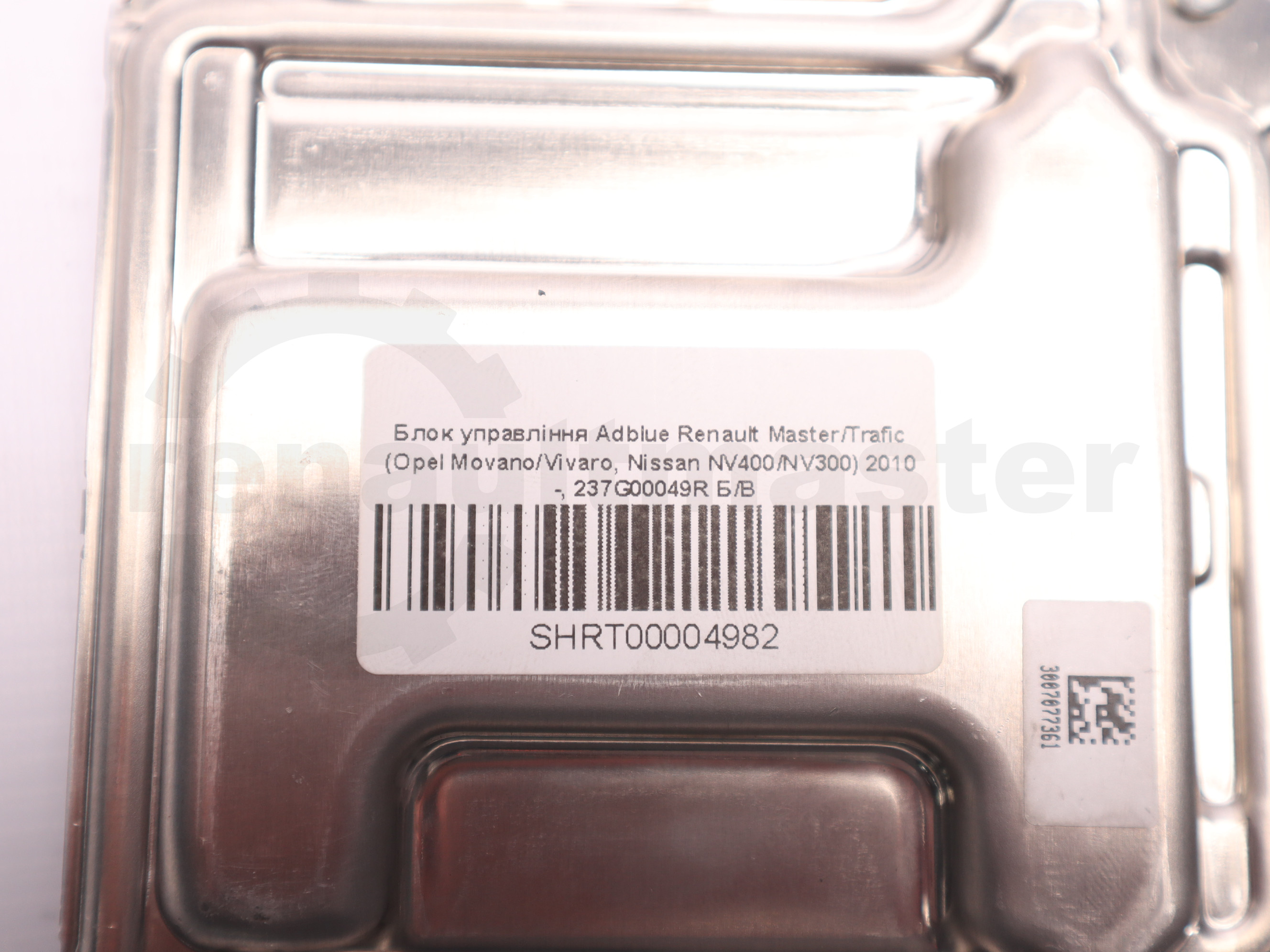 Блок управління Adblue Renault Master/Trafic (Opel Movano/Vivaro, Nissan NV400/NV300) 2010 -, 237G00049R Б/В