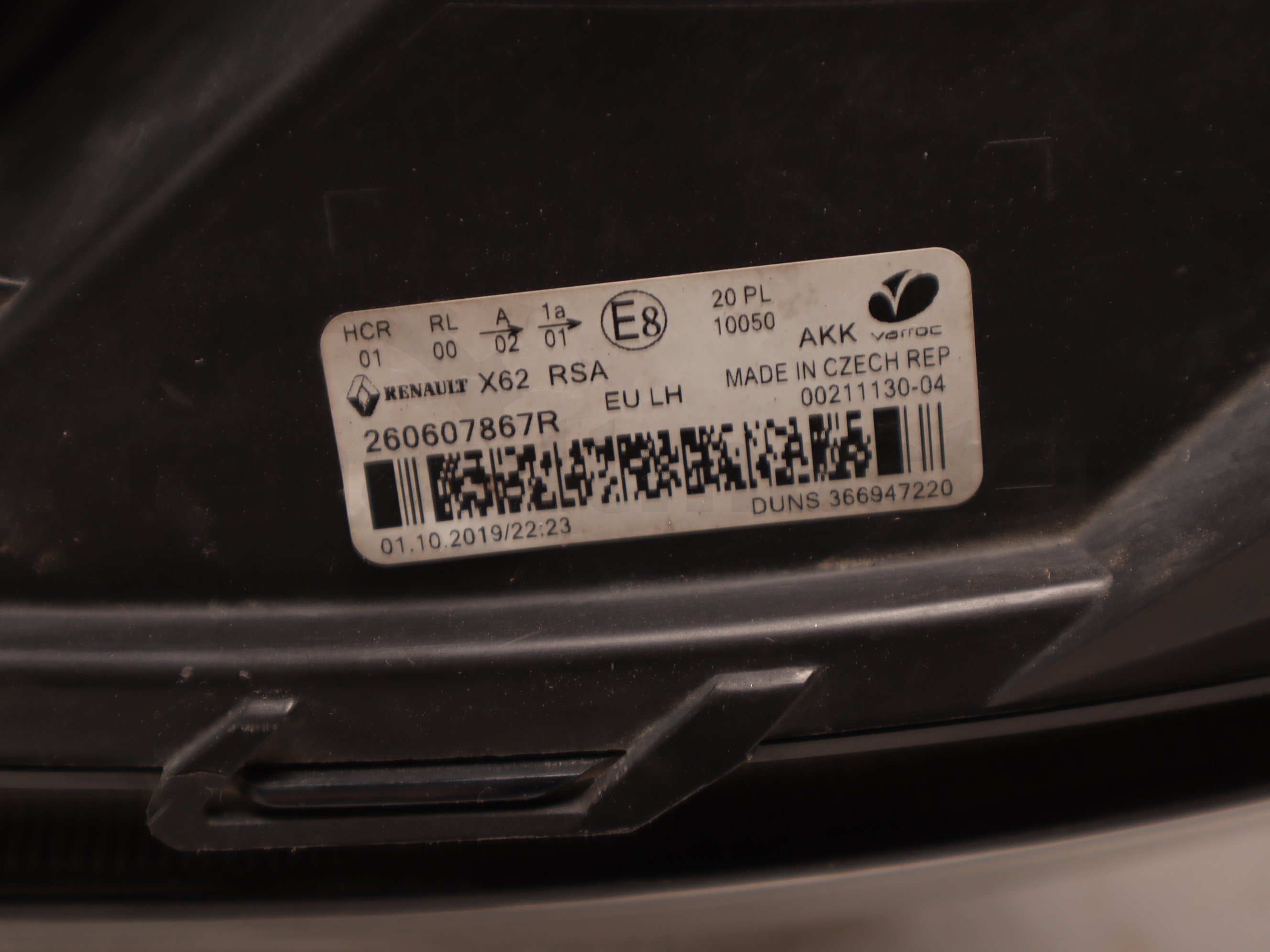 Фара передня ліва Renault Master (Opel Movano, Nissan NV400) 2020 -, 260607867R Б/В