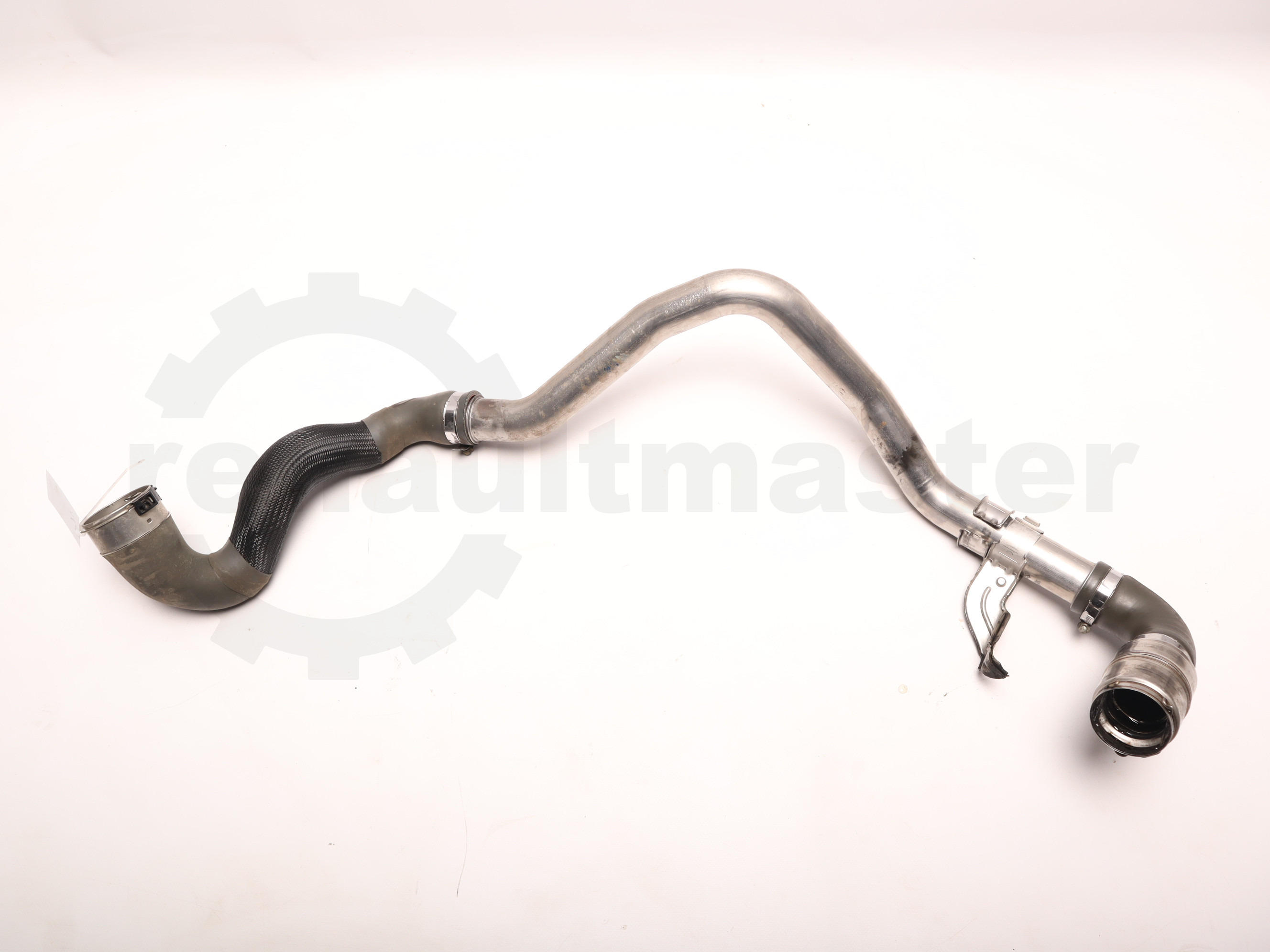 Патрубок від турбіни до інтеркулера (середина) BiTURBO, задній привід Renault Master (Opel Movano, Nissan NV400) 2010 -, 144607250R Б/В