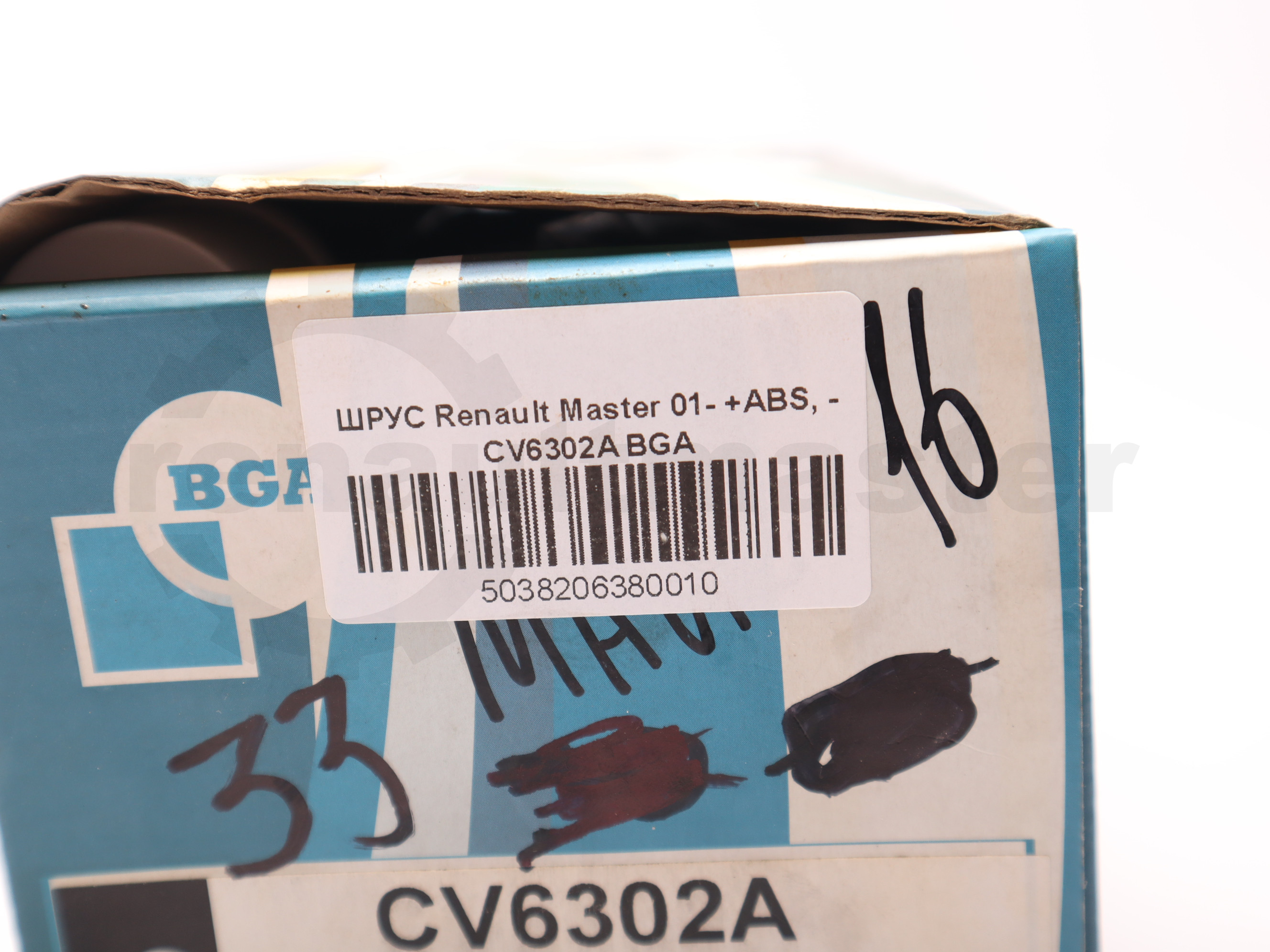 ШРУС Renault Master 01- +АВS, - CV6302A BGA