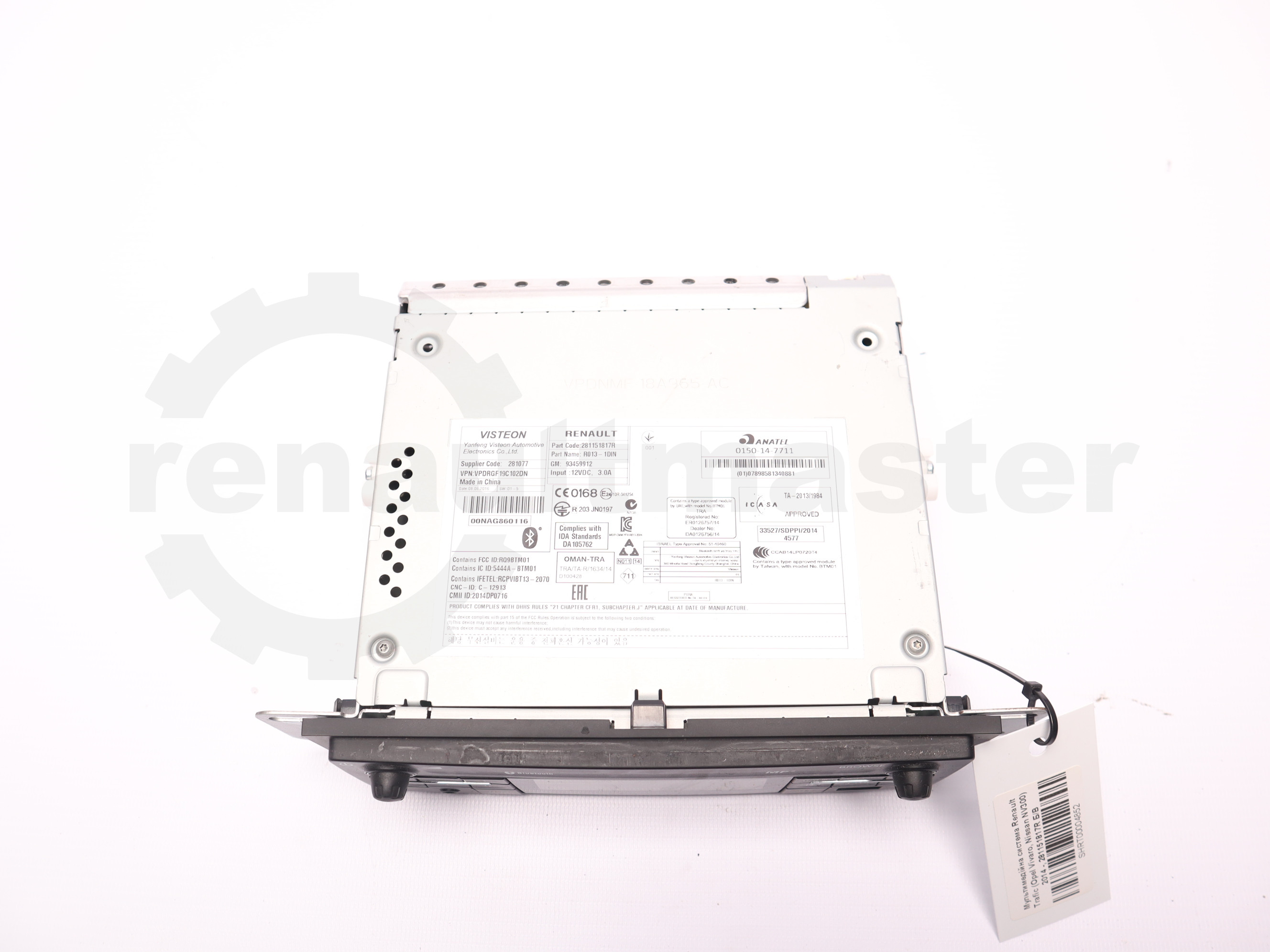 Мультимедійна система Renault Trafic (Opel Vivaro, Nissan NV300) 2014 -, 281151817R Б/В