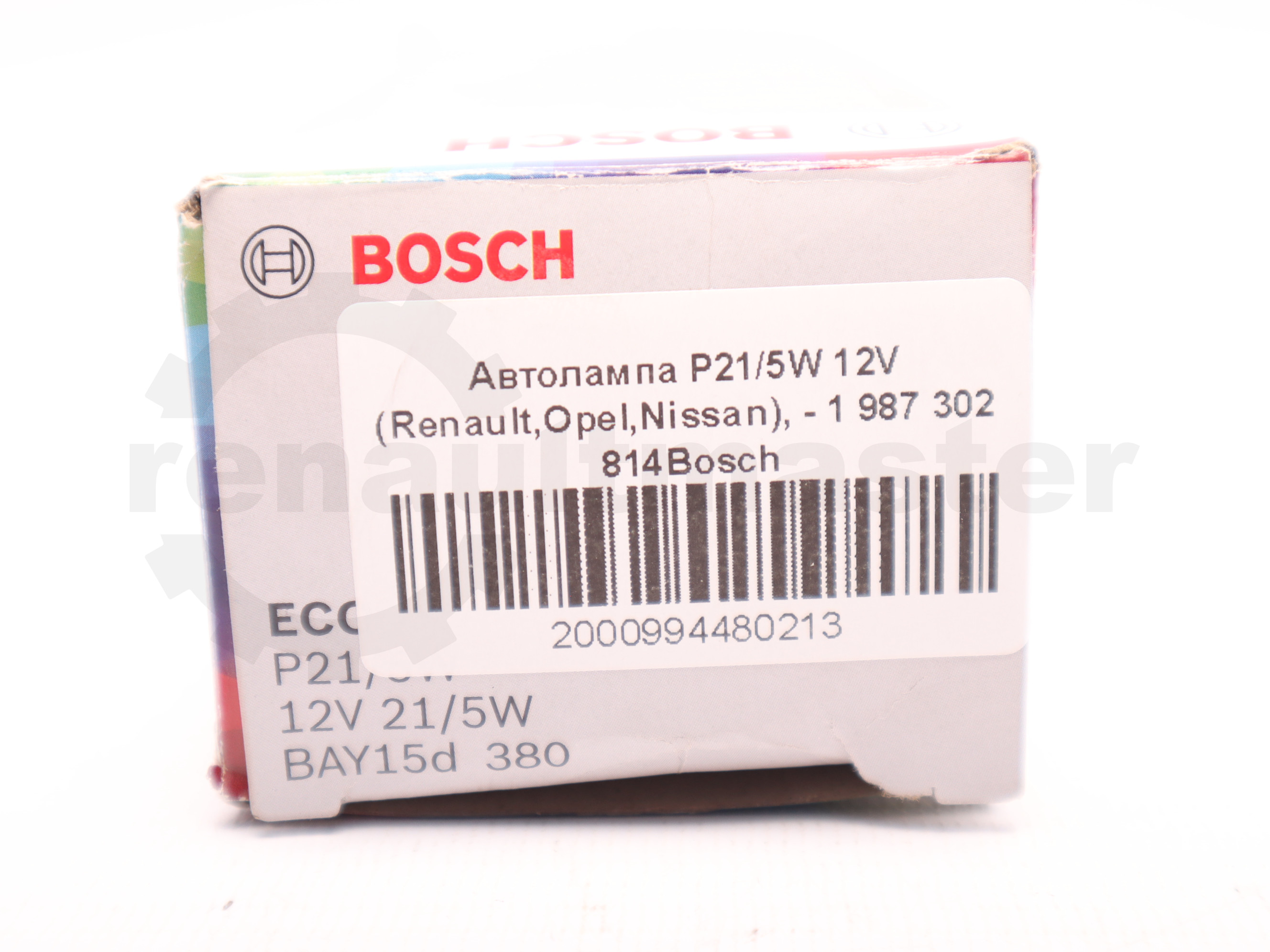 Автолампа P21/5W 12V (Renault,Opel,Nissan), - 1 987 302 814Bosch