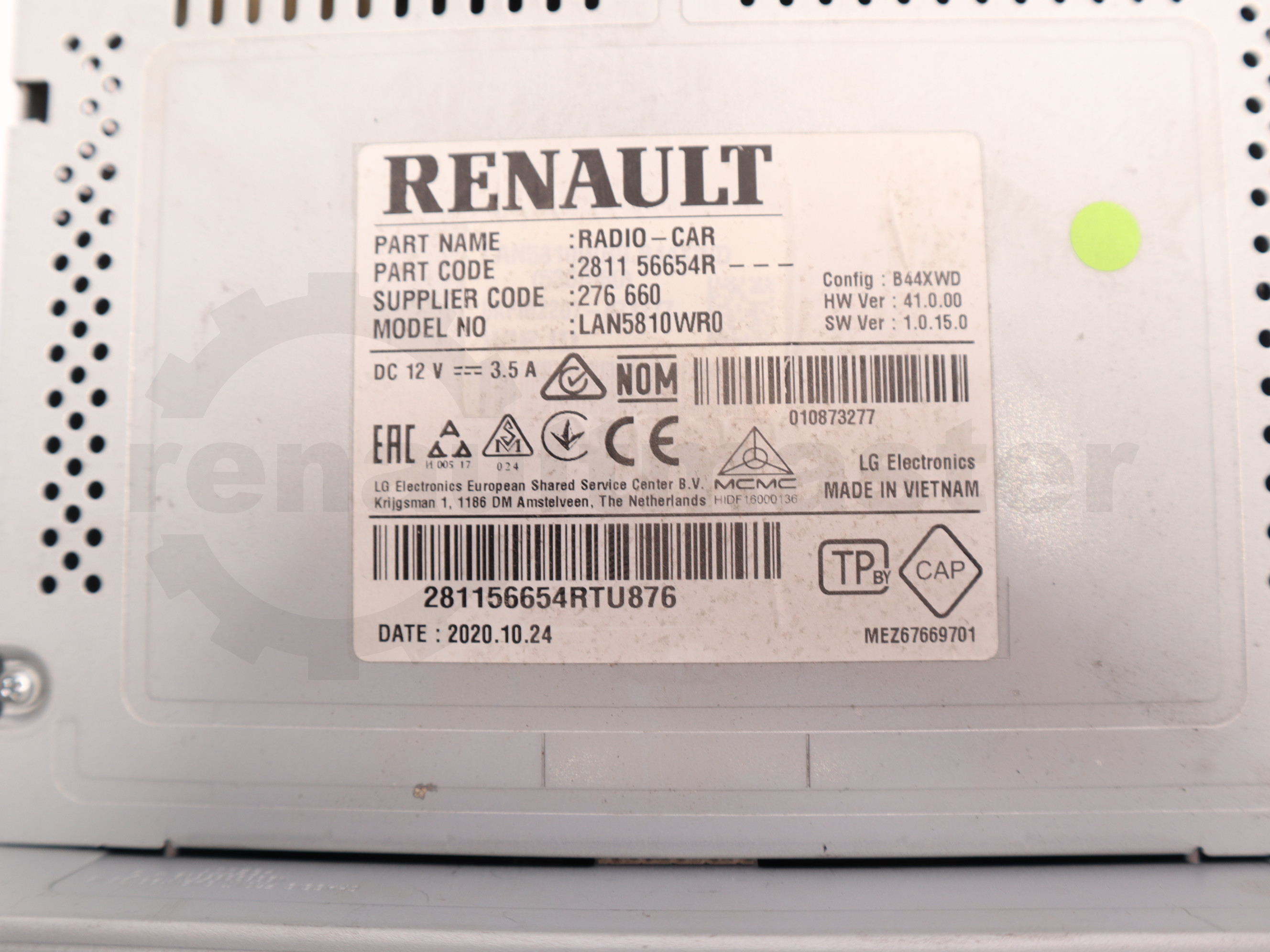 Мультимедійна система Renault Master (Opel Movano, Nissan NV400) 2019, - 281156654R Б/В