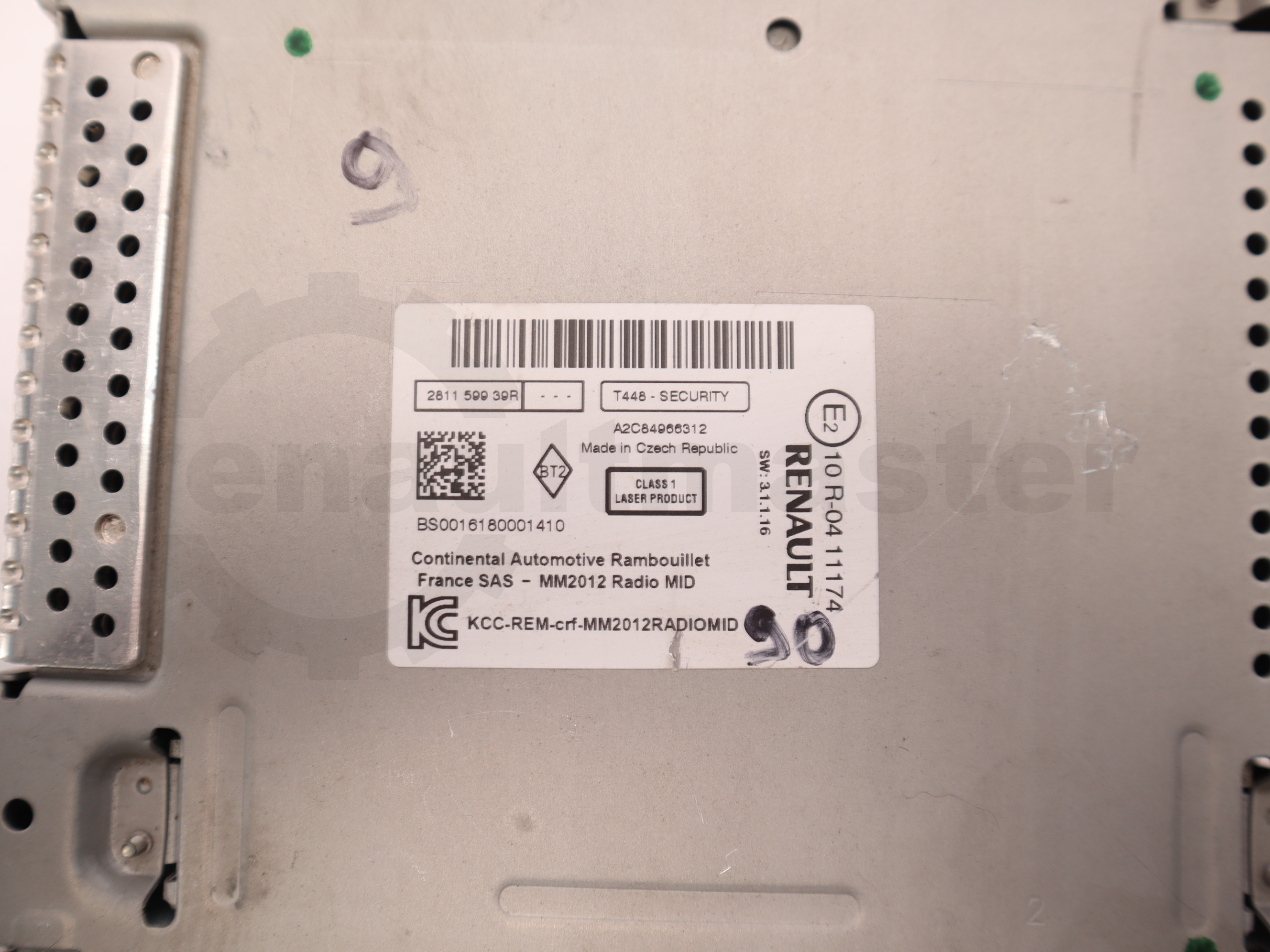 Мультимедійна система (автомагнітола) Renault Master (Opel Movano, Nissan NV400) 2010 -, 281159939R Б/В