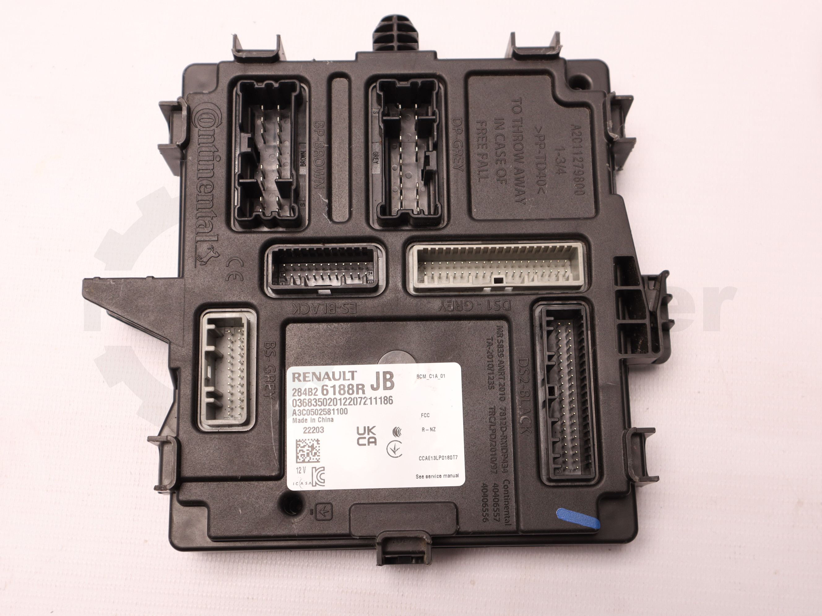 Комплект ЕБУ 237107893S Renault Trafic (Fiat Talento, Nissan NV300) 2022, - 237107892S 284B26188R Б/В